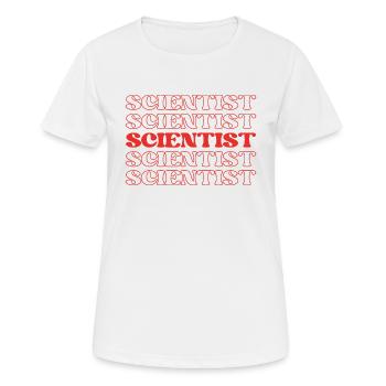Scientist Researcher Scholar Research Expert - Women's Breathable T-Shirt - white - Front - AI Model Female 172 dark (172cm)