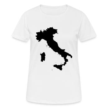 Italy - Women's Breathable T-Shirt - white - Front - AI Model Female 172 dark (172cm)