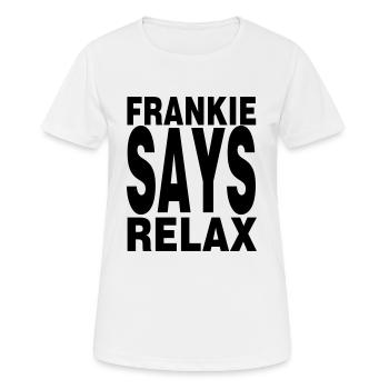 frankie_relax - Frauen T-Shirt atmungsaktiv - Weiß - Vorne - AI Model Female 172 dark (172cm)