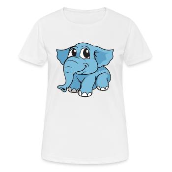 Elephant elephant - Women's Breathable T-Shirt - white - Front - AI Model Female 172 dark (172cm)