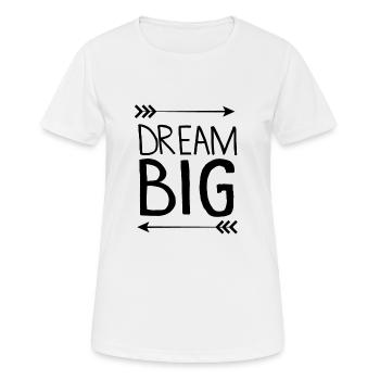 Ladies T-Shirt saying - Women's Breathable T-Shirt - white - Front - AI Model Female 172 dark (172cm)