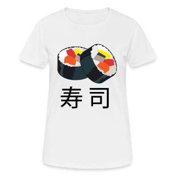 SUSHI - JAPANISCH - Frauen T-Shirt atmungsaktiv - Weiß - Vorne - AI Model Female 172 dark (172cm)