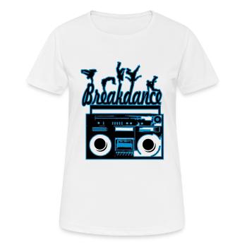 break dancing - Women's Breathable T-Shirt - white - Front - AI Model Female 172 dark (172cm)