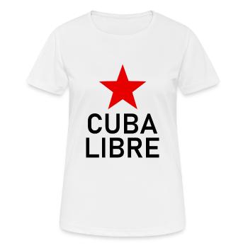Cuba Libre - Cuba - Fidel Castro - La Révolution - T-shirt respirant Femme - blanc - Devant - AI Model Female 172 dark (172cm)