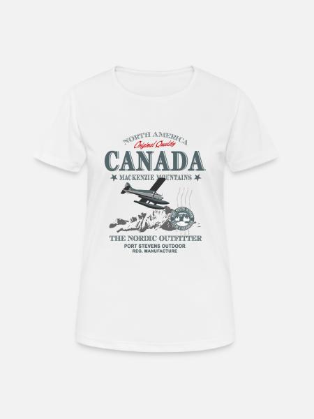Canada - Aircraft - Frauen T-Shirt atmungsaktiv - Weiß