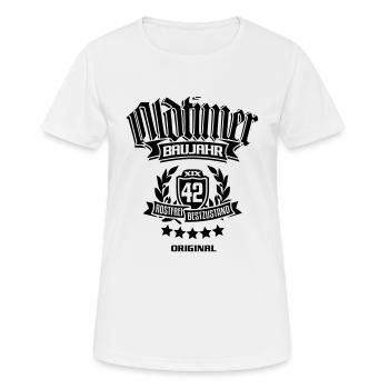 Oldtimer Baujahr 1942 - Frauen T-Shirt atmungsaktiv - Weiß - Vorne - AI Model Female 172 dark (172cm)