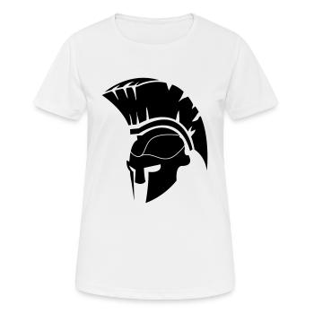 spartan - Frauen T-Shirt atmungsaktiv - Weiß - Vorne - AI Model Female 172 dark (172cm)