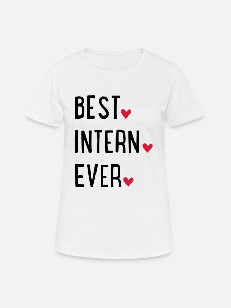 Intern - Women's Breathable T-Shirt - white