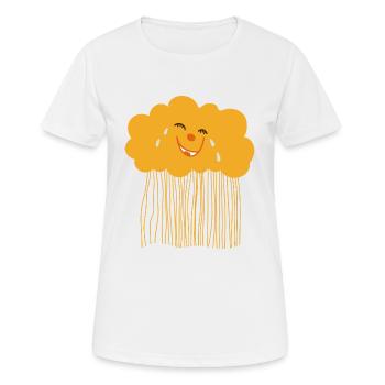 Nuage amusant - T-shirt respirant Femme - blanc - Devant - AI Model Female 172 dark (172cm)