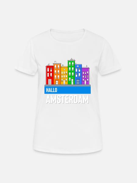 Amsterdam - T-shirt respirant Femme - blanc