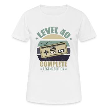 Niveau 40 - T-shirt respirant Femme - blanc - Devant - AI Model Female 172 dark (172cm)