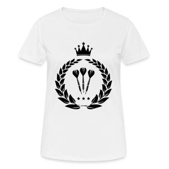 Dart King - Women's Breathable T-Shirt - white - Front - AI Model Female 172 dark (172cm)