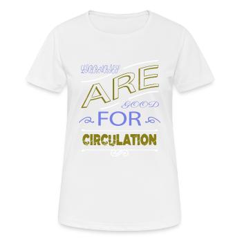 cute wasp beauty gift cruelty obese - Women's Breathable T-Shirt - white - Front - AI Model Female 172 dark (172cm)
