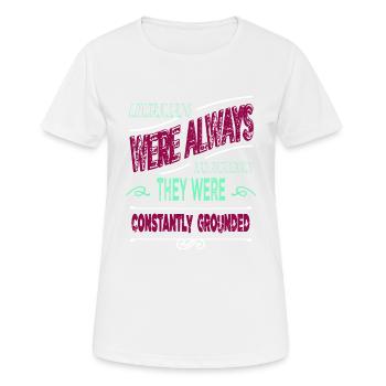 les électriciens offrent des dispositifs de mise en garde - T-shirt respirant Femme - blanc - Devant - AI Model Female 172 dark (172cm)
