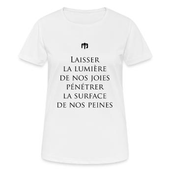 joie - T-shirt respirant Femme - blanc - Devant - AI Model Female 172 dark (172cm)