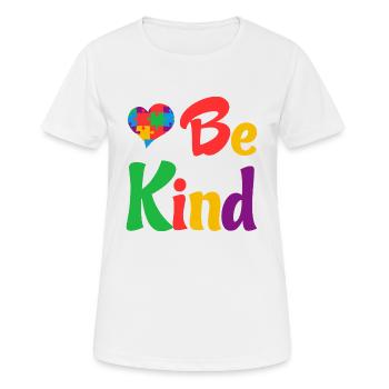 Love Be Kind Grafik - Frauen T-Shirt atmungsaktiv - Weiß - Vorne - AI Model Female 172 dark (172cm)