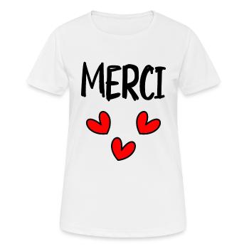 VIELEN DANK. DANKE. VIELEN DANK. JAHRESTAG. GEBURT. - Frauen T-Shirt atmungsaktiv - Weiß - Vorne - AI Model Female 172 dark (172cm)
