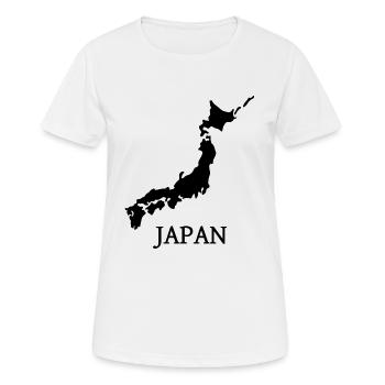 Japan - Frauen T-Shirt atmungsaktiv - Weiß - Vorne - AI Model Female 172 dark (172cm)