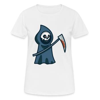 CUTE REAPER - Women's Breathable T-Shirt - white - Front - AI Model Female 172 dark (172cm)