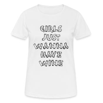 Bière Bière Vin Vino Party - T-shirt respirant Femme - blanc - Devant - AI Model Female 172 dark (172cm)