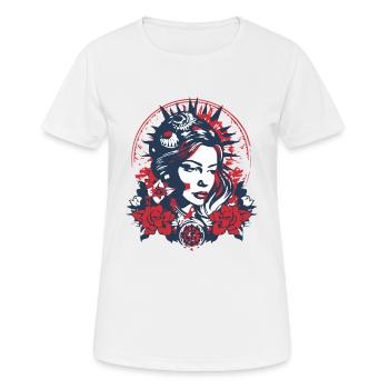 Folklore américain - T-shirt respirant Femme - blanc - Devant - AI Model Female 172 dark (172cm)