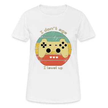 Jeux rétro - T-shirt respirant Femme - blanc - Devant - AI Model Female 172 dark (172cm)