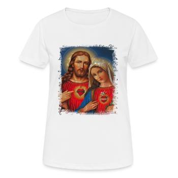 Holly Mary Maria Madonna Mariana Virgin Mary Holy - Women's Breathable T-Shirt - white - Front - AI Model Female 172 dark (172cm)