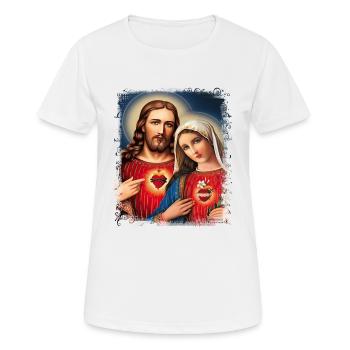 Holly Mary Maria Madonna Mariana Virgin Mary Holy - Women's Breathable T-Shirt - white - Front - AI Model Female 172 dark (172cm)