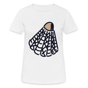 Ballsport - Frauen T-Shirt atmungsaktiv - Weiß - Vorne - AI Model Female 172 dark (172cm)