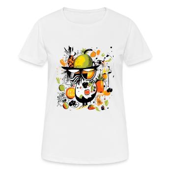 Piou in fruit n°2 - Frauen T-Shirt atmungsaktiv - Weiß - Vorne - AI Model Female 172 dark (172cm)