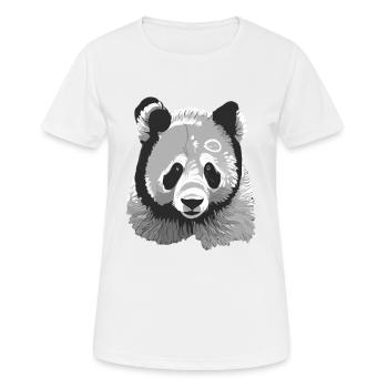 Bébé Panda Stylisé - T-shirt respirant Femme - blanc - Devant - AI Model Female 172 dark (172cm)