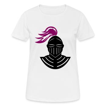 ritter - Frauen T-Shirt atmungsaktiv - Weiß - Vorne - AI Model Female 172 dark (172cm)