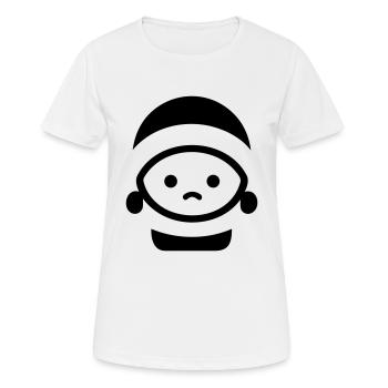 Kleiner Weihnachtsmann - Frauen T-Shirt atmungsaktiv - Weiß - Vorne - AI Model Female 172 dark (172cm)