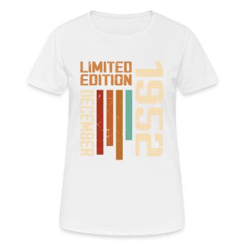 Dezember 1952 - 1952 Dezember - Frauen T-Shirt atmungsaktiv - Weiß - Vorne - AI Model Female 172 dark (172cm)