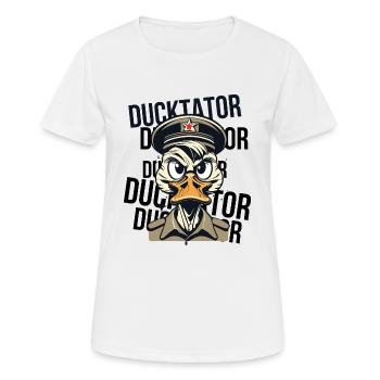 Ententäter - Frauen T-Shirt atmungsaktiv - Weiß - Vorne - AI Model Female 172 dark (172cm)