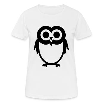 Petite chouette - T-shirt respirant Femme - blanc - Devant - AI Model Female 172 dark (172cm)
