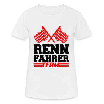 rennfahrer team02 - Frauen T-Shirt atmungsaktiv - Weiß - Vorne - AI Model Female 172 dark (172cm)