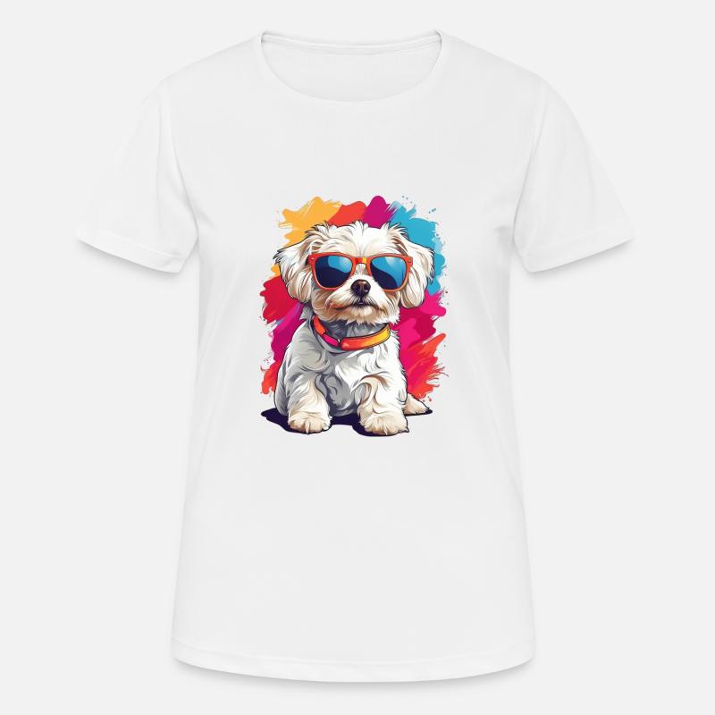 Shih Tzu - Women's Breathable T-Shirt - white