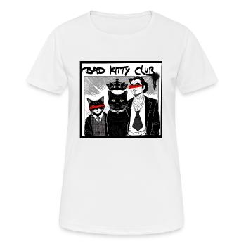 Bad kitty Club - T-shirt respirant Femme - blanc - Devant - AI Model Female 172 dark (172cm)
