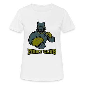 Club de combat de chasseurs de chiens - T-shirt respirant Femme - blanc - Devant - AI Model Female 172 dark (172cm)