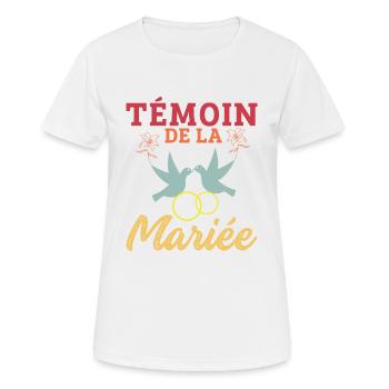 Braut Trauzeugin Hochzeit Freundinnen Junggesellenabschied Team - Frauen T-Shirt atmungsaktiv - Weiß - Vorne - AI Model Female 172 dark (172cm)