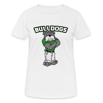 Bulldogge - Frauen T-Shirt atmungsaktiv - Weiß - Vorne - AI Model Female 172 dark (172cm)