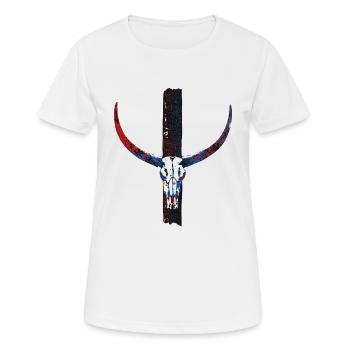 Tengri - T-shirt respirant Femme - blanc - Devant - AI Model Female 172 dark (172cm)