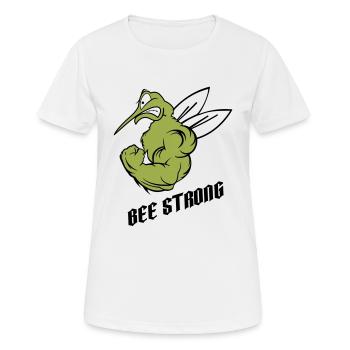 forte abeille moustique - T-shirt respirant Femme - blanc - Devant - AI Model Female 172 dark (172cm)