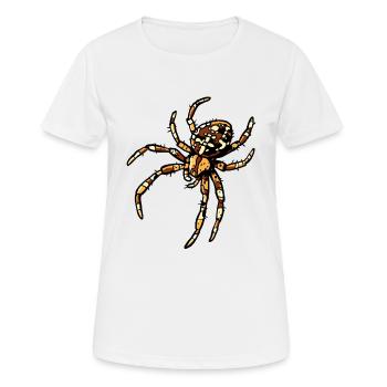 Araignée croisée - T-shirt respirant Femme - blanc - Devant - AI Model Female 172 dark (172cm)