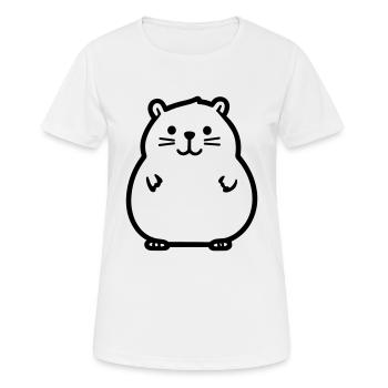 Murmeltier - Frauen T-Shirt atmungsaktiv - Weiß - Vorne - AI Model Female 172 dark (172cm)