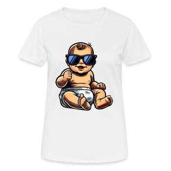 bébé - T-shirt respirant Femme - blanc - Devant - AI Model Female 172 dark (172cm)