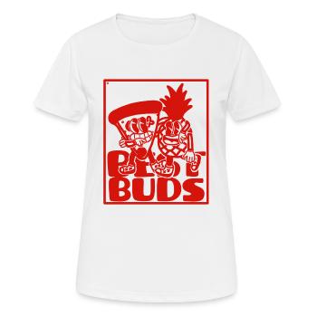 Retro Mascot Pineapple Pizza - Women's Breathable T-Shirt - white - Front - AI Model Female 172 dark (172cm)