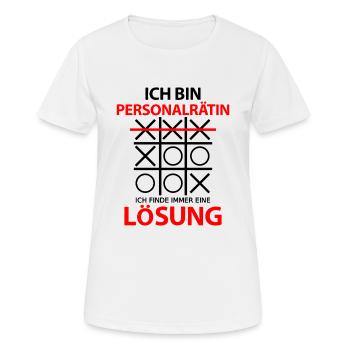 Personalrätin Personalrat Abschied Sprüche Lustig - Frauen T-Shirt atmungsaktiv - Weiß - Vorne - AI Model Female 172 dark (172cm)
