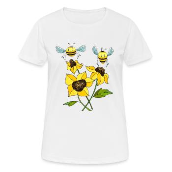 Insectes - T-shirt respirant Femme - blanc - Devant - AI Model Female 172 dark (172cm)
